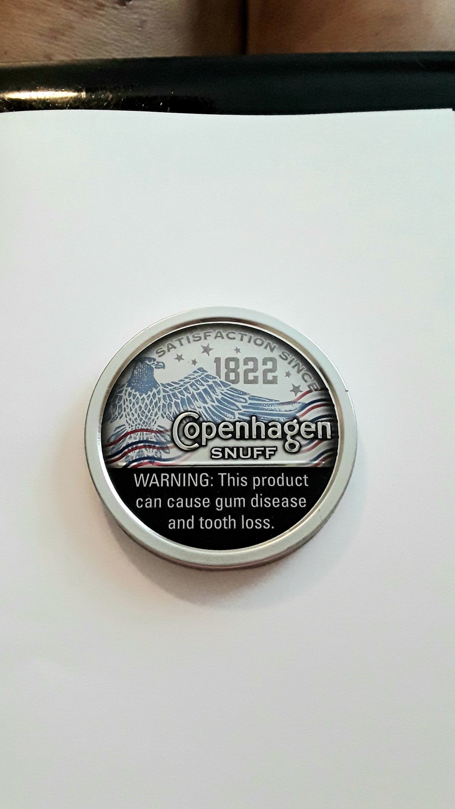 Copenhagen Snuff Red White Blue Lids for Crafts Copenhagen Etsy