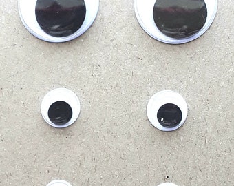 Googly Eyes for Crafts, Black and White Craft Eyes, Googly Eyes for  Crafting, Googly Eyes, Eyes for Crafts, Crafting Eyes 