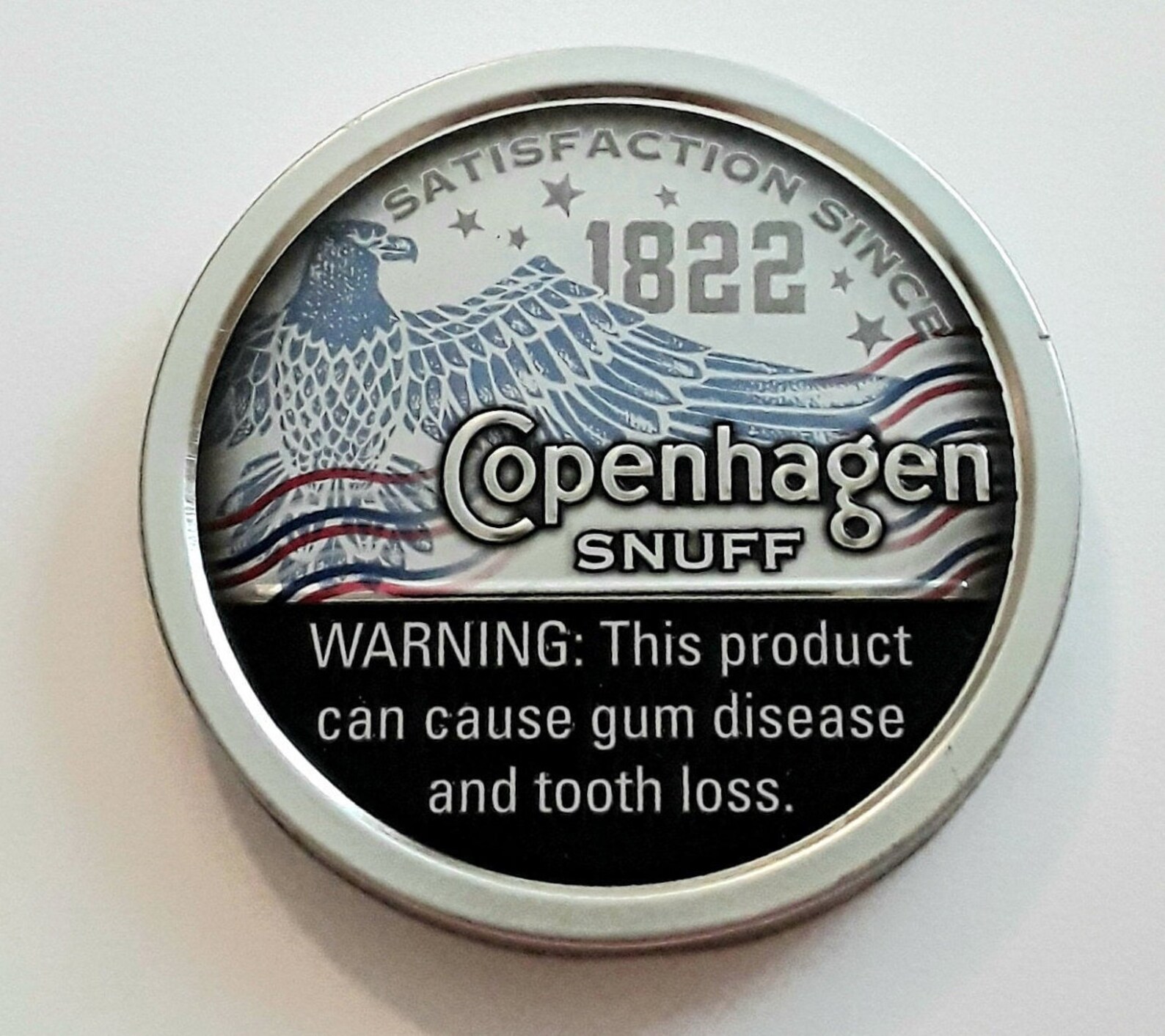 Copenhagen Snuff Red White Blue Lids for Crafts Copenhagen Etsy