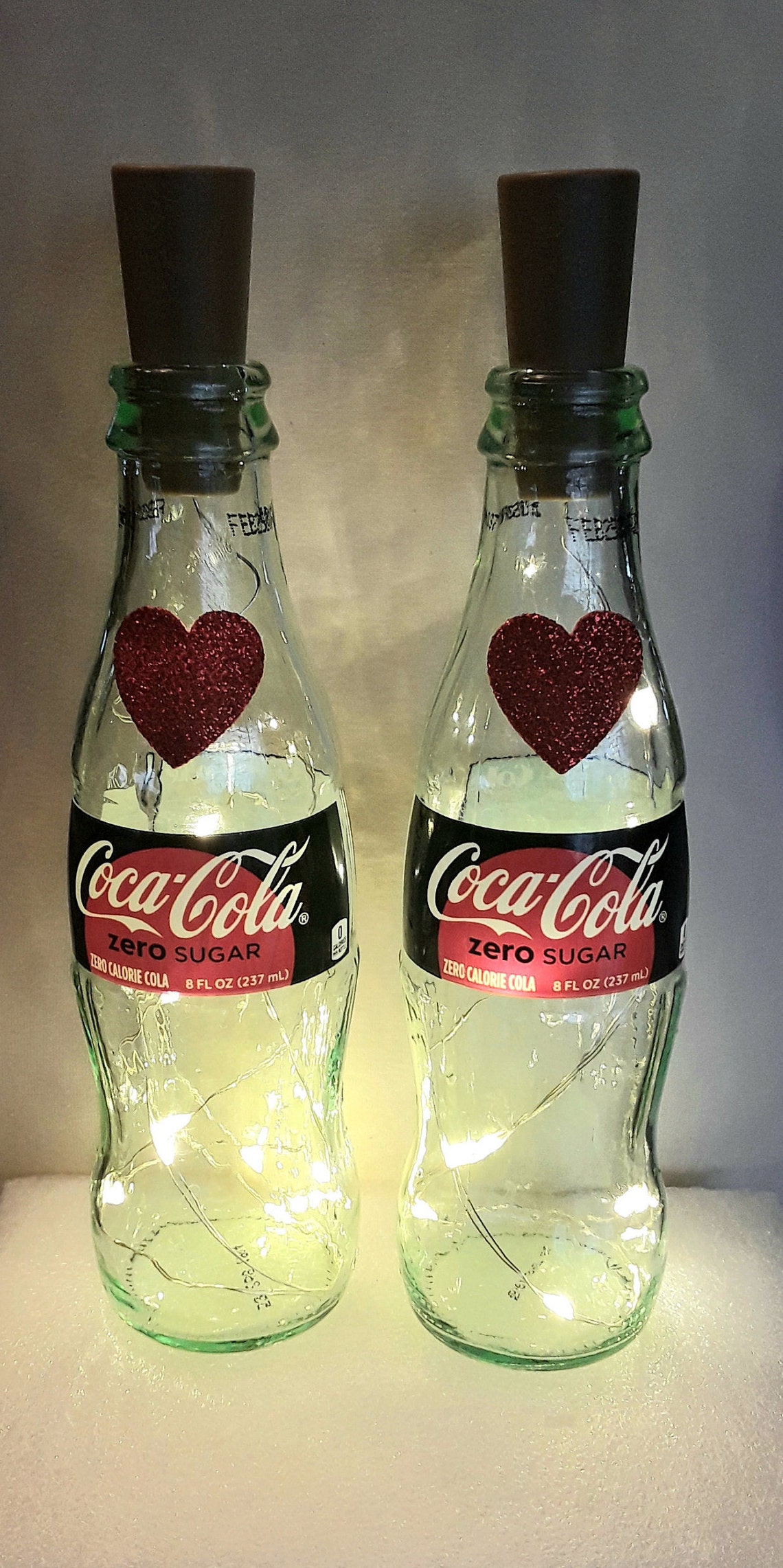 Coke Zero Bottle Lamps Coca Cola Bottle Lamps LED Lit Coke | Etsy