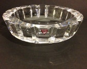 Orrefors Sweden Cut Crystal 8.5 quot Bowl Vintage F 1982 Edvin Ohrstrom BEAUTIFUL