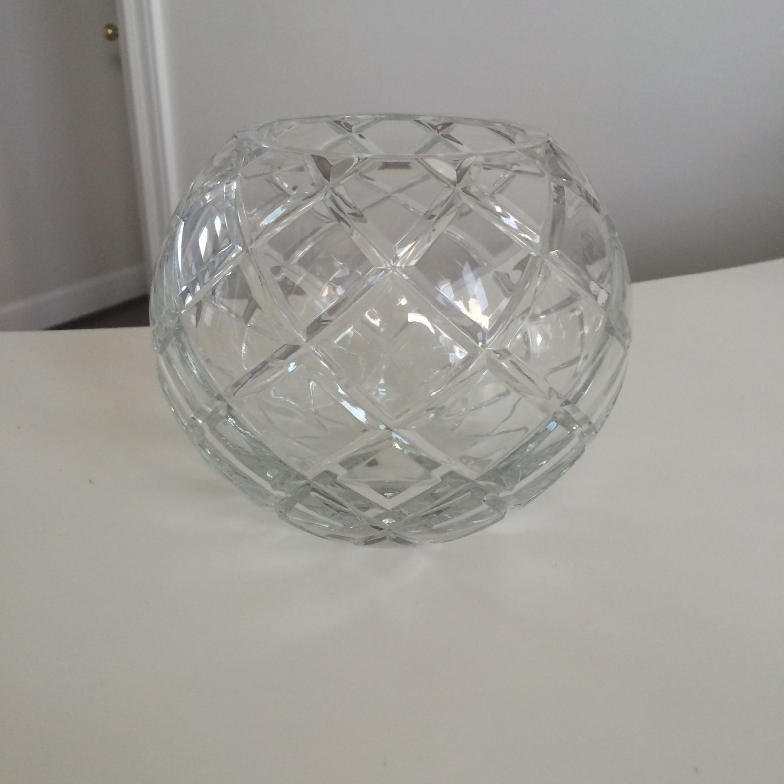 Au Plomb Round Bowl Vase Ball 24 PBO Crystal Cristal Made in Etsy