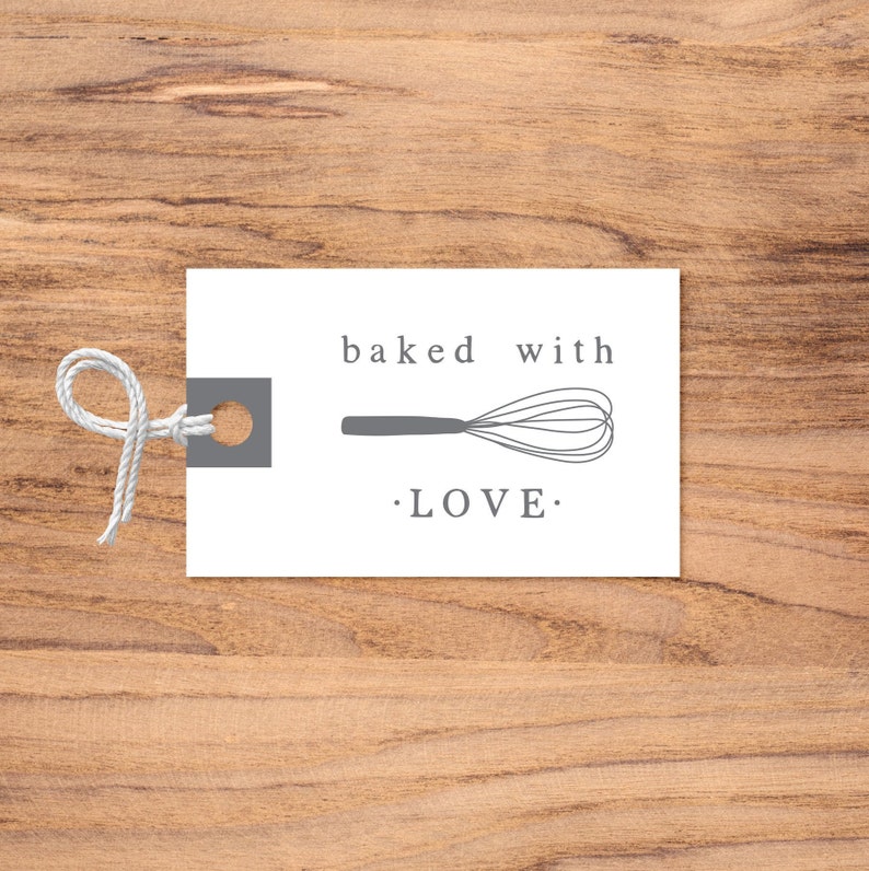 Printable Instant Download Bakery Kitchen Gift Tags / Baked - Etsy
