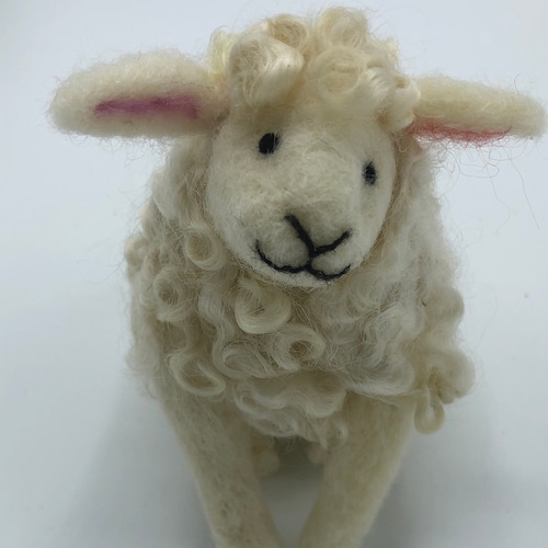 Needle Felted Sheep Ornament Etsy