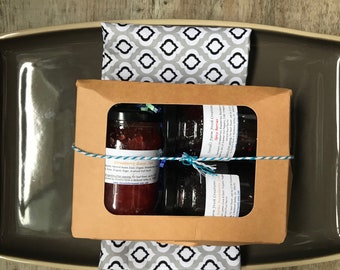 Jam Tasting Gift set (3 4oz jars), Fairall's Farm, Valentine's Gift Set, Hostess Gift, Homemade Jam, Gifts Under 30, Jam Sampler