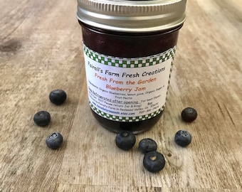 Blueberry Jam,  Fairall's Farm, Food Gift, Teacher Gift, Gifts under 20, Gourmet Gift, Homemade Jam, Jam preserves,  Valentine's Gift