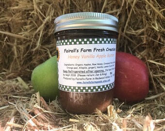 Apple Butter -  Fairall's Farm - Food Gift - Teacher Gift - Gifts under 20 - Gourmet Gift - Homemade Jam - Fruit Butter -  Christmas Gift