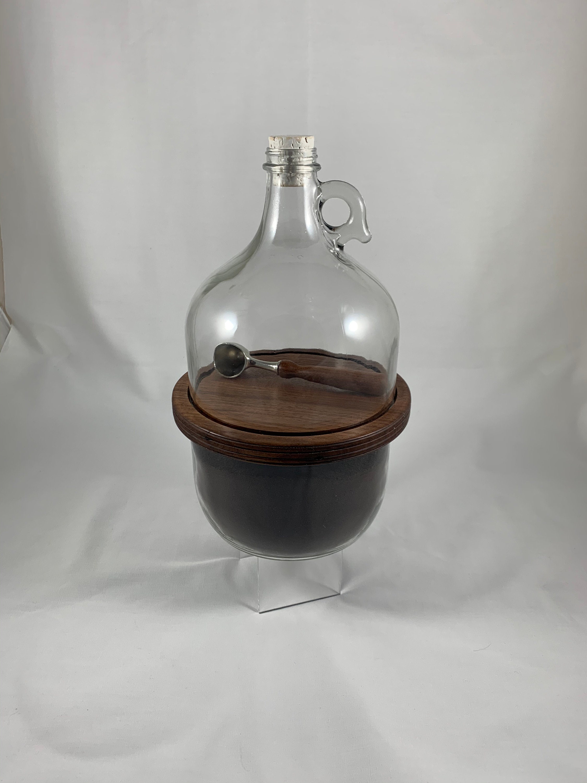 Coffee decanter w/ matching Coffee Scoop Hard Maple Etsy