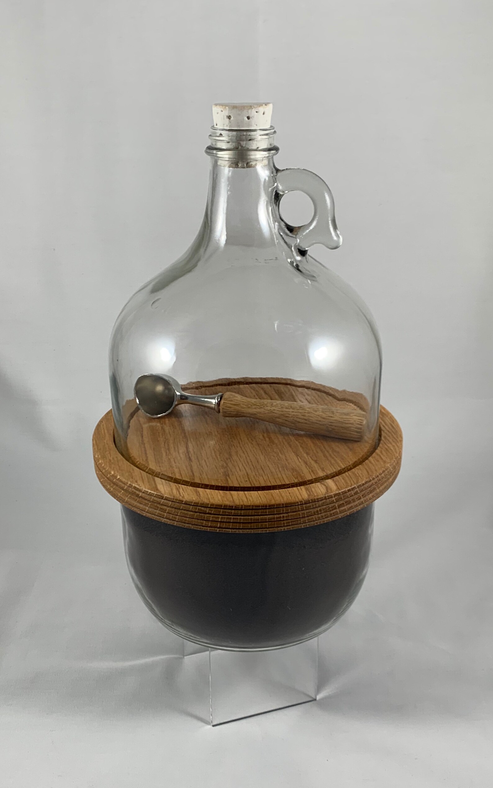 Coffee decanter w/ matching Coffee Scoop Hard Maple Etsy