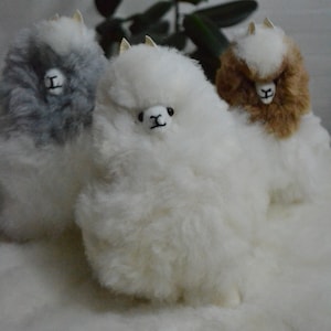 Alpaca Toy. Fluffy Alpaca .Made in Peru . Cuddly Alpaca .Peruvian Alpaca . Alpaquita .