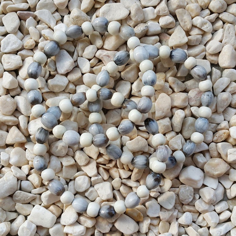 3 Strands Job\u2019s Tears /& Cow Bone Bracelets Coix Lacryma-jobi Seeds Yi Yi Ren