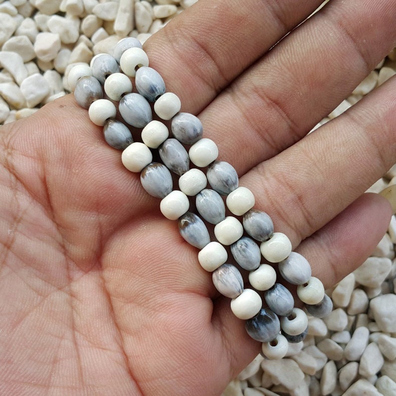 3 Strands Job\u2019s Tears /& Cow Bone Bracelets Coix Lacryma-jobi Seeds Yi Yi Ren