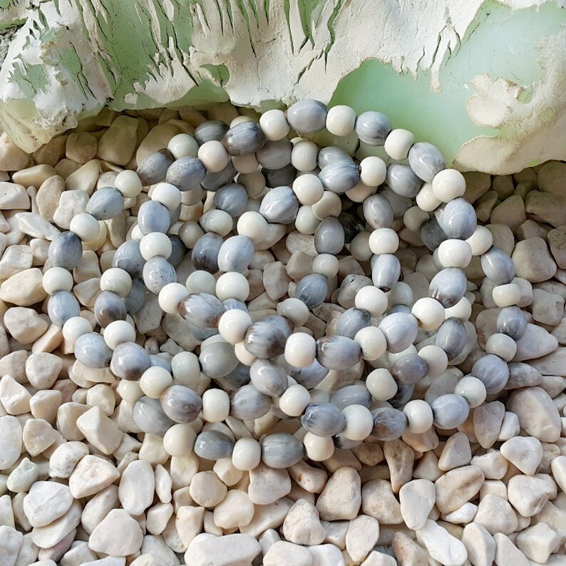 3 Strands Job\u2019s Tears /& Cow Bone Bracelets Coix Lacryma-jobi Seeds Yi Yi Ren
