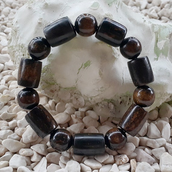 Genuine Golden Black Coral Bracelet Indonesian Sea Willow Etsy