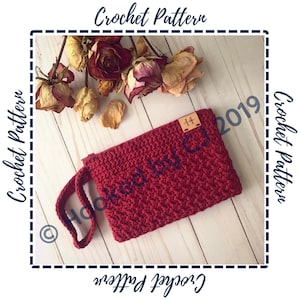 Patrón de crochet para bolso de mano Cassie / bolso de crochet, cartera de crochet, bolso de mano de crochet, bolso de crochet, neceser de crochet