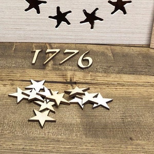 Betsy Ross 1776 stars and numbers, 1 1/4 inch, Flag Building , Confetti 1.25 inch