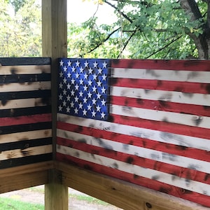 Torched/American Flag Build Plans / Rustic Decor