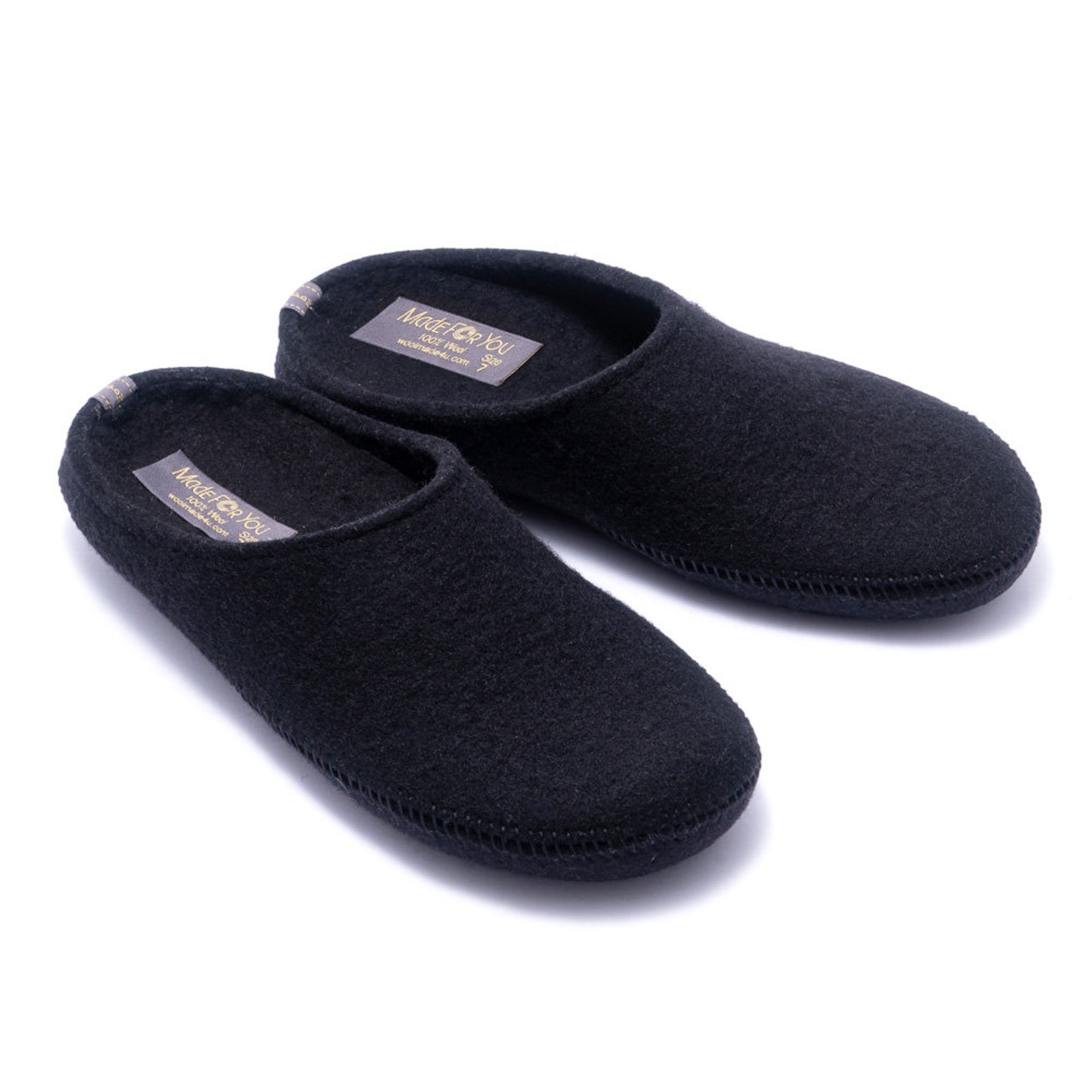 Men's Natural 100% Boiled Wool Slippers With Arch Support - Etsy