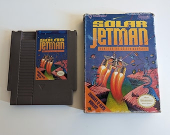 Solar Jetman Original Nintendo Entertainment System NES Game Cartridge in Box Vintage 80s Tested