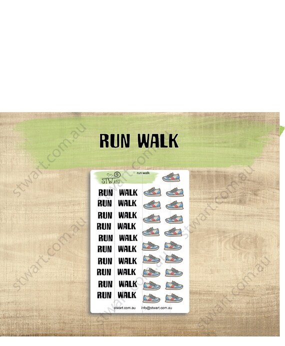 Run Walk Stickers For Happy Planner Recollections Etsy Run Walk Stickers For Happy Planner Recollections Etsy