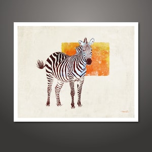 Zebra, zebra painting, wildlife painting, wall decor, wall art, zebra print