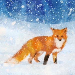 Red Fox Print, Fox, Home Decor, Fox Gifts, Wall Art, Animal Art, Animal Decor, Fox Painting, Wildlife Art, Wall Decor