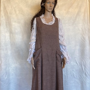 Brown Apron, Costume Apron, Fantasy Apron, Viking Apron, Cosplay Apron