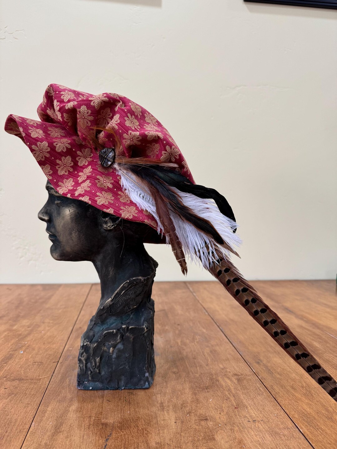 Mauve and Gold Renaissance Hat: Medieval Tudor Style - Etsy