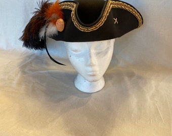 Quality Felt Tricorn Pirate Hat 