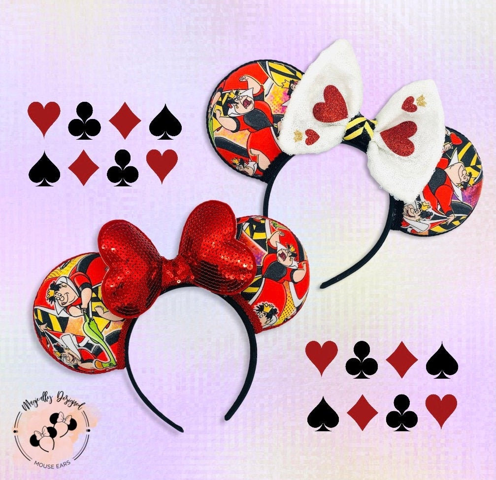 Queen of Hearts Mouse Ears, Alice in Wonderland Ears, Disney  display picture 2