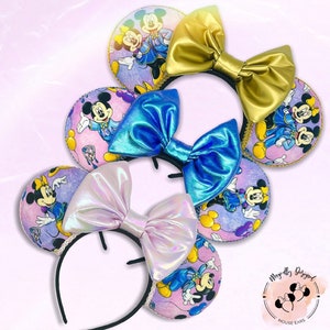 Disney 50th Anniversary Ears, Mouse ears, Mickey ears, Disney ears, magic kingdom, celebration ears, birthday minnie ears, castle iridescent