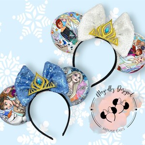 Frozen Disney ears Anna and Elsa ears, olaf minnie ears, Frozen 2 mouse ears, disney castle ears, Kristoff Mouse ears, Disney ears