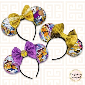 Hercules Ears, Megara ears, Hades Minnie ears, Disney headband, Zeus, pain and panic, Disney mickey ears gifts for her