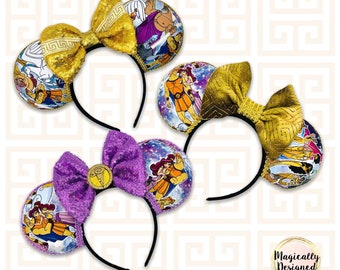 Orejas de Hércules, Orejas de Megara, Orejas de Hades Minnie, Diadema de Disney, Zeus, Dolor y pánico, Regalos de orejas de Mickey de Disney para ella