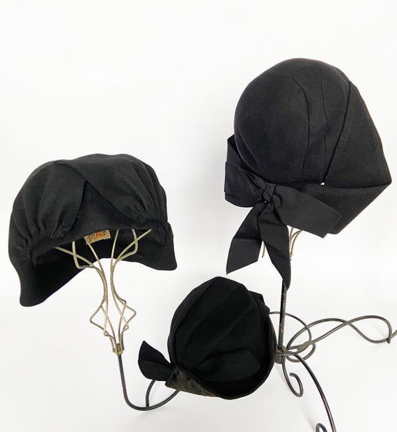 Vintage 40s Hat Trio