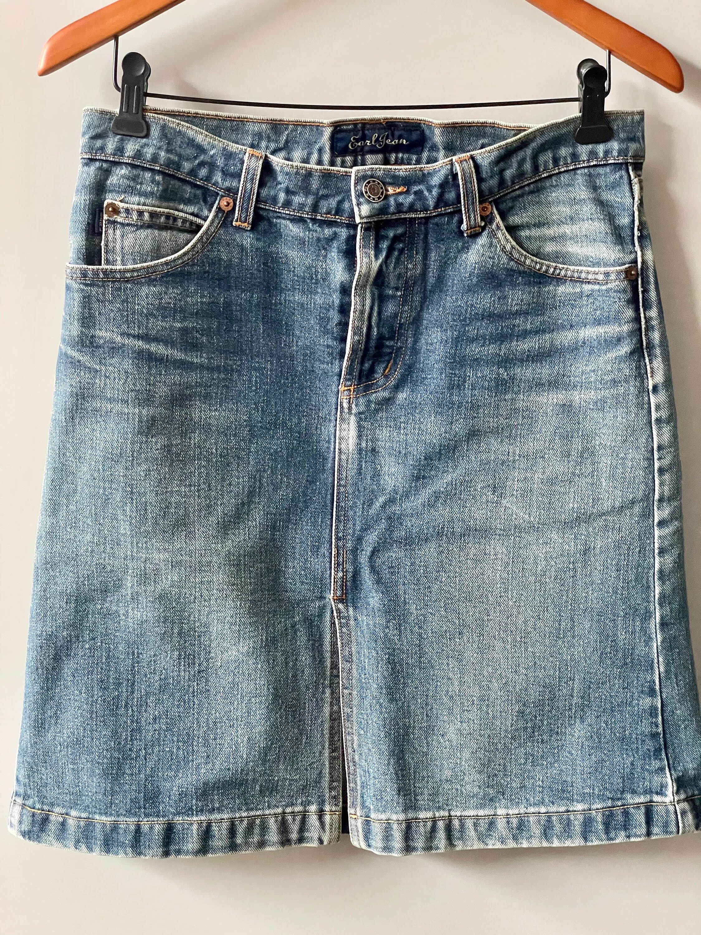 EARL JEAN Denim Skirt vintage designer 
