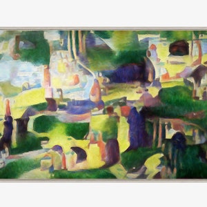 Modern Wall Art - Green Valley - Abstract Wall Art, Art Canvas PRINT, Interior Design, Home Decor.