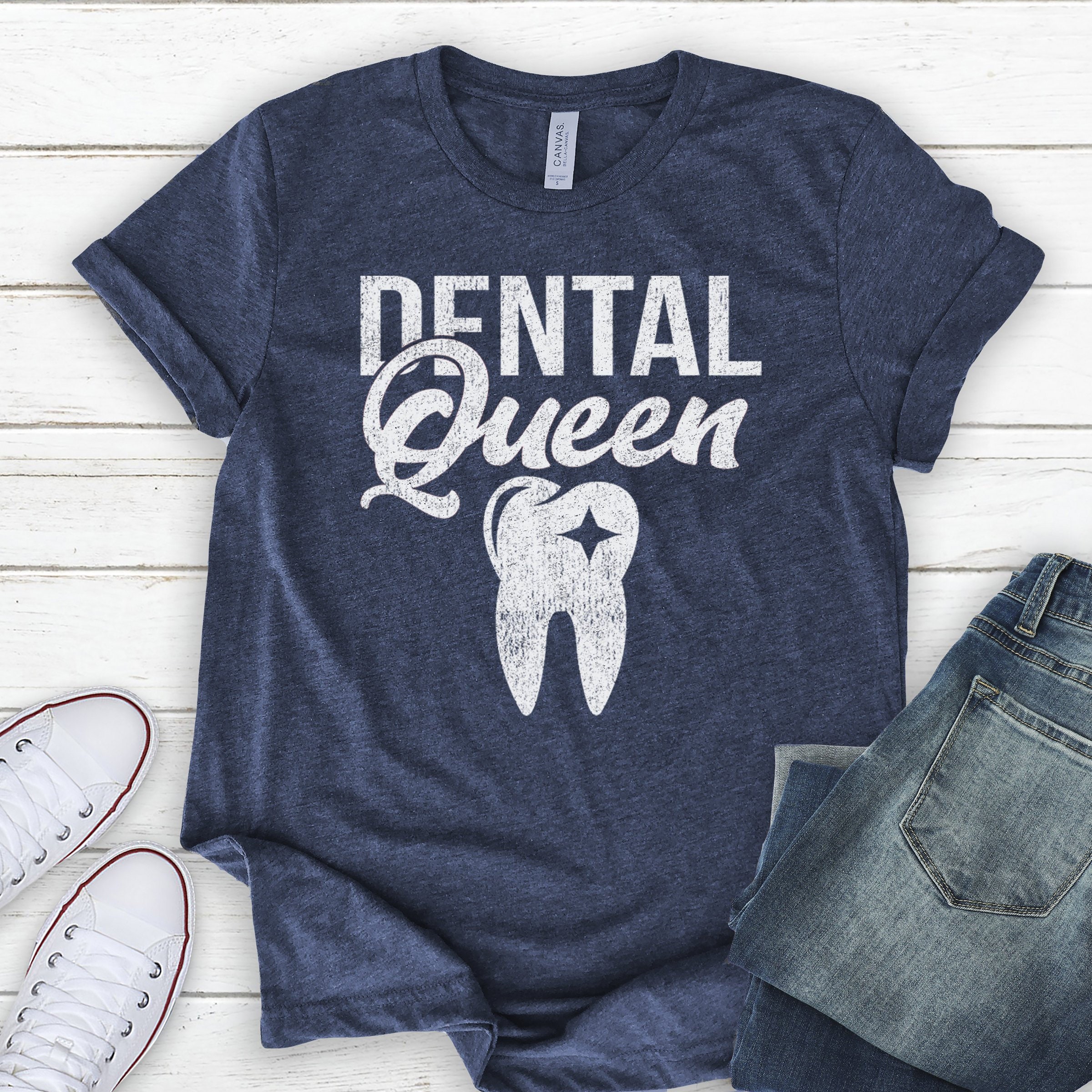 Dentist Gift, Dentist Office - Dental Queen Dental Hygienist Shirts