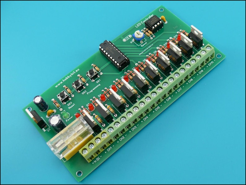 Programmable LED Light Chaser Controller 1 to 10 Channel Lighting Effects Module HK9980 image 1