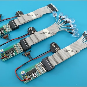 RC 8 LED light set strobe flash chaser system HK9925