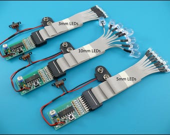 RC 8 LED light set strobe flash chaser system HK9925