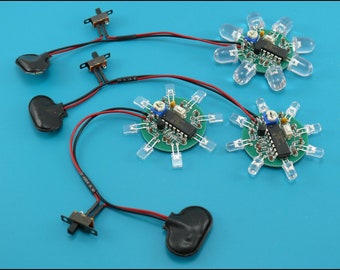 LED Beacon Light Chaser Round Sequencer Scroller Strobe 16 programs PIC Microcontroller 16F684 HK9905
