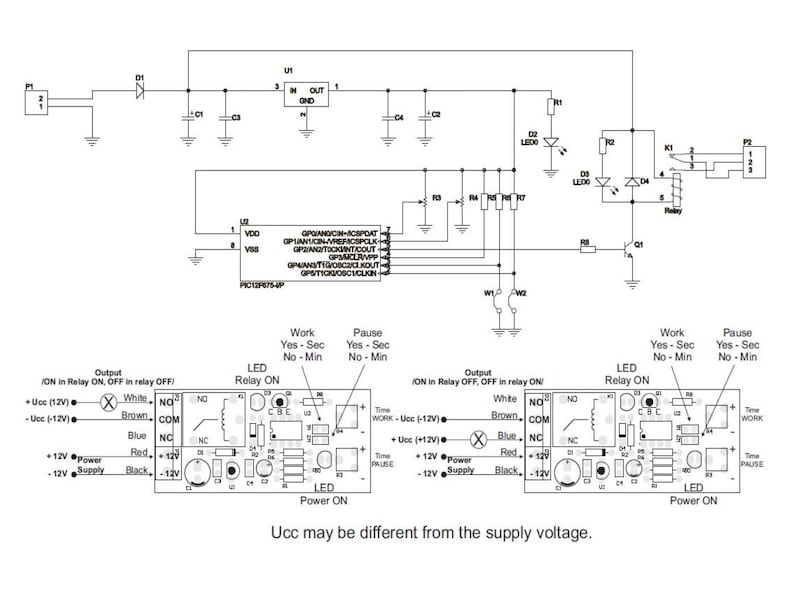 Cyclic Timer Switch Relay Delay ON OFF Repeater Interval 1 to Etsy