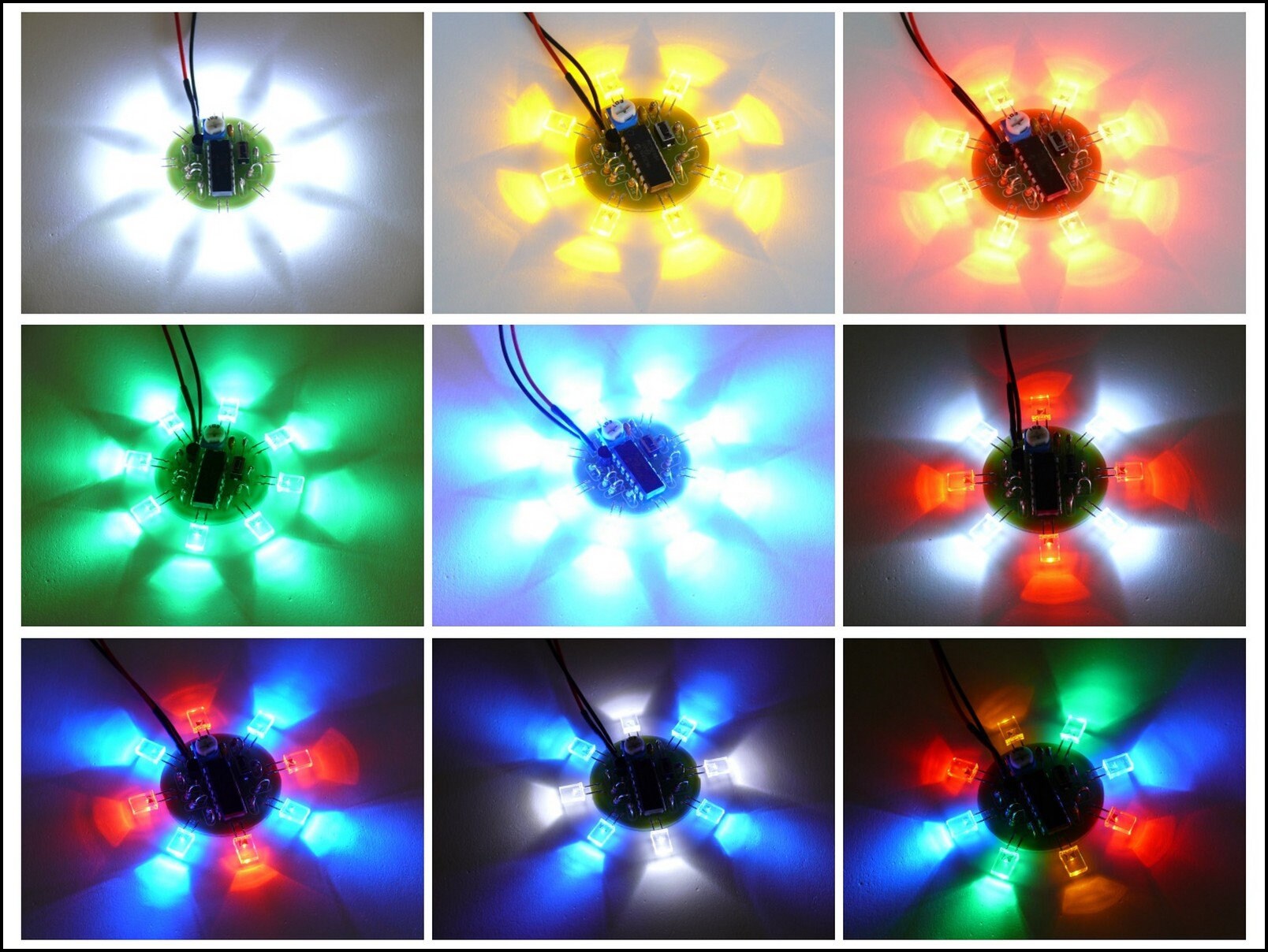 Toys Models Kits LED Round Chaser Beacon Light Show Fully Assembled 8 Toys Models Kits LED Round Chaser Beacon Light Show Fully Assembled 8