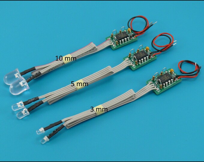 RC LED Strobe Lights Circuit Kit 2 Leds HK9945 Etsy