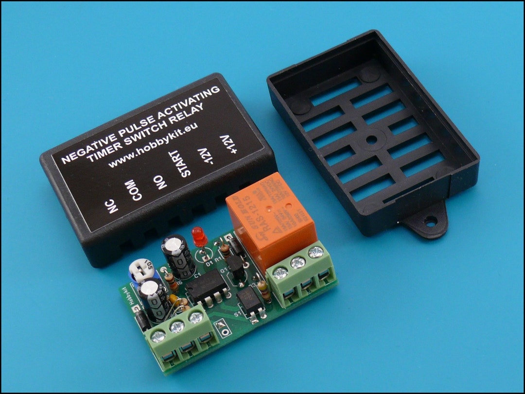 12V LED Automation Delay Timer Control Switch Relay Module – No Case, DIY Arduino/Panel Mount
