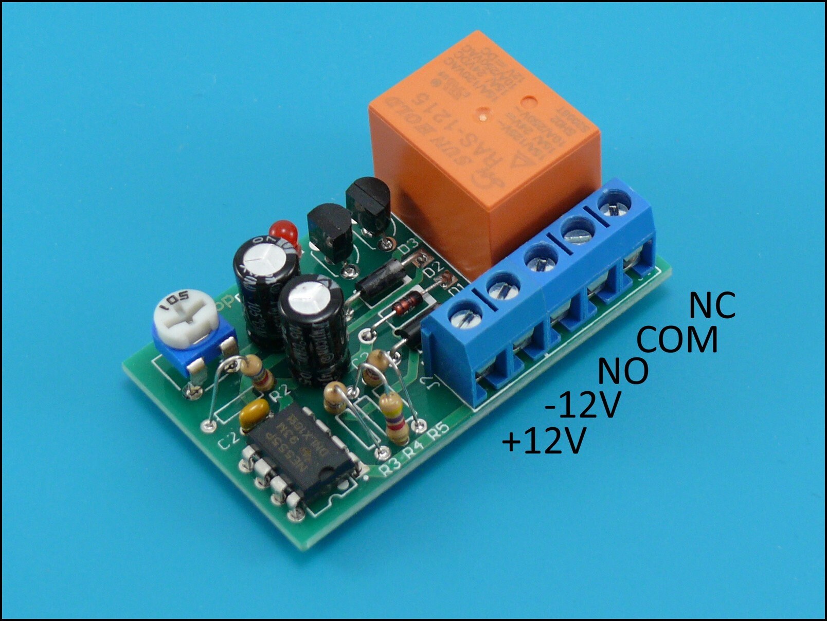 Mini Interruttore Timer Relè Temporizzato Kit Da 1 A 20 Sec Ritardo 12V / 20A - Foto 4