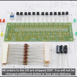LED VU meter indicator 12x 3mm LEDs Sound Meter - Assembling Kit Circuit DIY Kits - HK1010