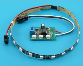 Knight Rider LED scanner 20 RGB WS2812B chaser HK9810