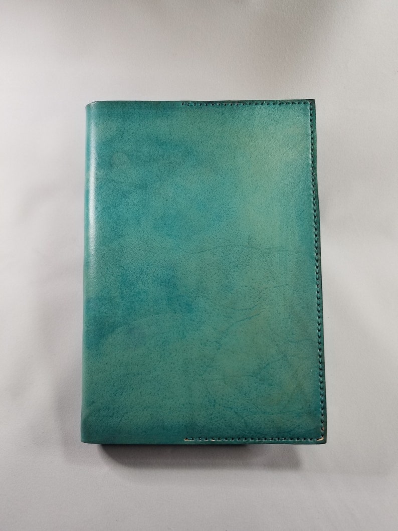 Refillable Turquois Leather Journal Made by Hand in the USA Etsy